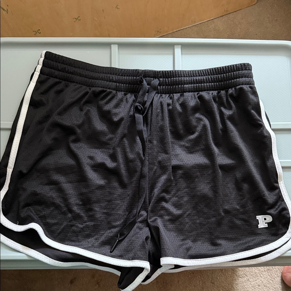 PINK Victoria's Secret Black and White Athletic Shorts